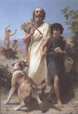 Adolphe William Bouguereau Homer and His Guide (mk26) Germany oil painting art
